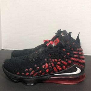 Nike LeBron 17 Infrared VI Mens Basketball Shoes Black Red BQ3177-006 Size 8.5